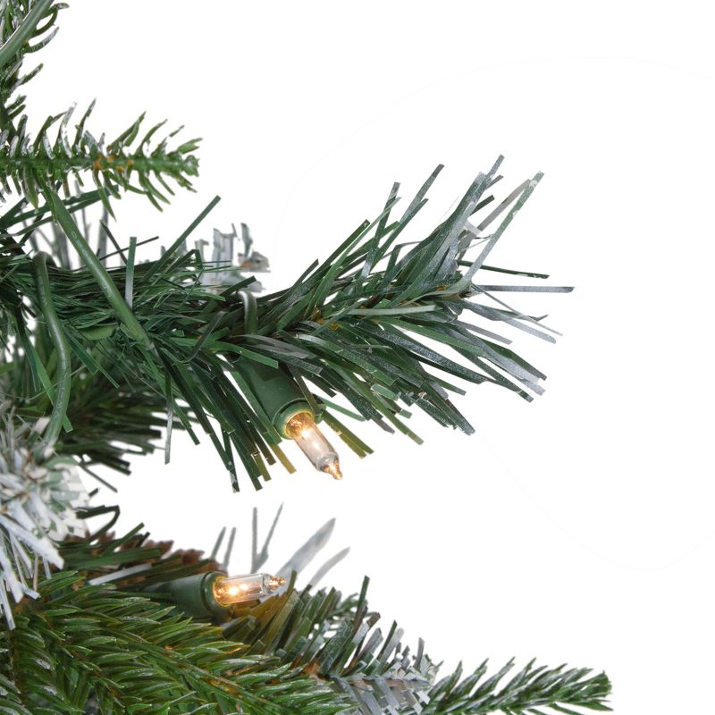 Northlight 4' Pre-Lit Frosted Mixed Berry Pine Artificial Christmas Tree in Pot - Clear Lights, 5 of 7