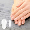 Unique Bargains Women's Medium Short Almond Fake Nails Clear 1 Set - 2 of 4