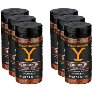 Yellowstone Seasoning Cattleman Steak Rub - Pack of 6 - 5.4 oz - 1 of 4