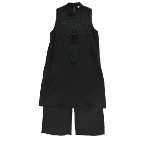 bar III Womens Embroidered High-Low Tunic Blouse - 1 of 2