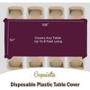 Crown Display 54 in. x 108 in. Plastic Tablecloth - 12 Pack - 4 of 4