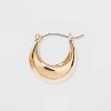Zinc Hoop Earrings - A New Day™ Gold - image 2 of 2