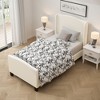 NicBex All Size High Back Wooden Bed Frame with Teddy Upholstered Headboard & Footboard,Modern Platform Bed,No Box Spring Needed - 2 of 4