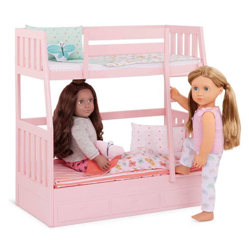 Our Generation Dreams for Two Pink Bunk Beds Accessory Set for 18&#34; Dolls, 3 of 13