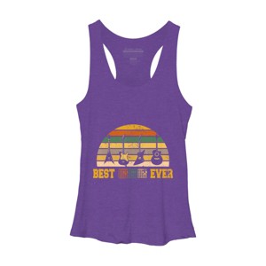 Women's Design By Humans Best Guitar Dad Ever Music Guitar Chord By BaoMinh Racerback Tank Top - 1 of 2