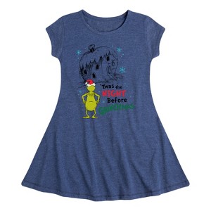 Girls' - Dr. Seuss -  Fit & Flair Cap Sleeve Graphic Dress - 1 of 3