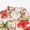 PATPAT Family Matching Sets Tropical Floral Button Up Beach Shirt and Shorts with Drawstring and Pockets - 4 of 4