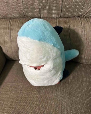 Dive into cuddly fun with @boostershark's giant shark plush toy