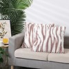 Unique Bargains Gradient Striped Tie Dye Faux Fur Plush Pillowcases 2 Pcs - 3 of 4