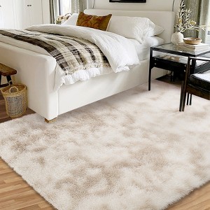 Luxury Shag Area Rugs for Living Room Bedroom Non-Slip Fluffy Soft Shaggy Rug Carpet Indoor Plush 8x10 Rug for Kids Play Room Nursery Home Dorm Decor - 1 of 4