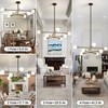 KAISITE 8-Light Dimmable Black and Gold Modern Sputnik Chandelier - 4 of 4