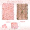 Wikineon Hydrangea Flower Wall Panels Backdrop - 4 Pcs 3D Decor for Bedroom, Wedding Reception, Party (2.66ft x 4ft) - 3 of 4