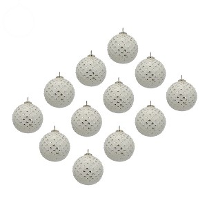 Cesicia 12Pcs D3.3" Christmas Ball Ornaments, Glass Decorative Hanging Ball Christmas, Tree Ornaments, Round - 1 of 4