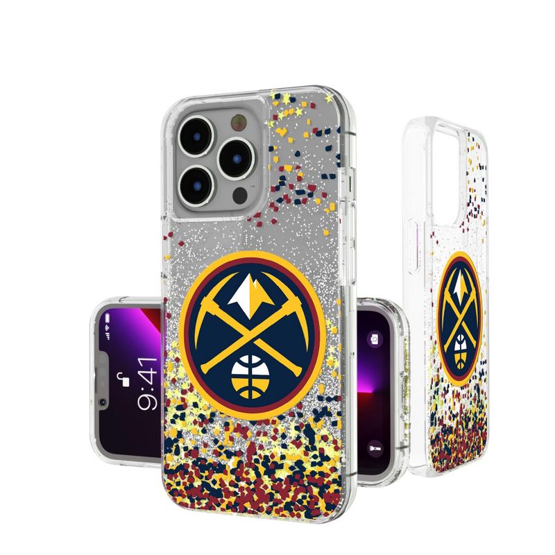 Keyscaper Denver Nuggets Confetti Glitter Phone Case, 1 of 2