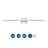Progress Lighting Phase 5 Linear Vanity Light, 1-Light Wall Light, Brushed Nickel, Acrylic Lens - 2 of 3