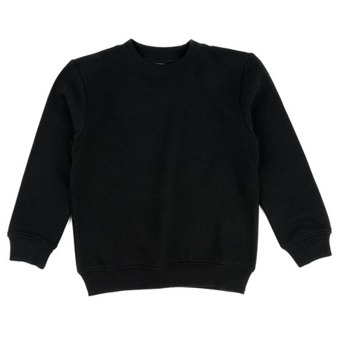 Leveret Kids Long Sleeve Sweatshirt Black 2 Year