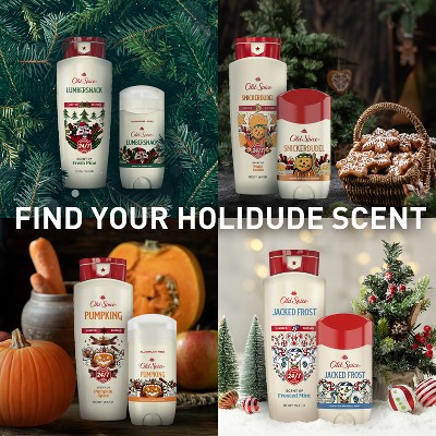 Old Spice Holidudes Deodorant - PumpKing - 3oz: Invisible Solid Deodorant, Under Arm Application, Pumpkin Spice Scent, Normal Skin Type