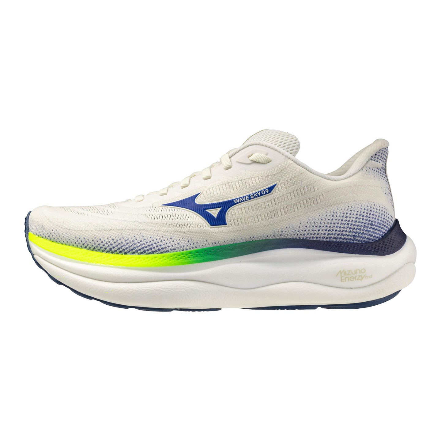 Мужские кроссовки Mizuno Wave Sky 9 2E Running Shoe, 9, Snw Wht-Surf Th Web — фото 1