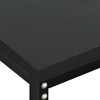 vidaXL Console Table Black Tempered Glass, Powder-Coated Steel - 4 of 4
