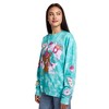 Scooby Doo Snacks Women’s Blue Cloud Wash Crew Neck Long Sleeve Fleece Sweatshirt - 3 of 4