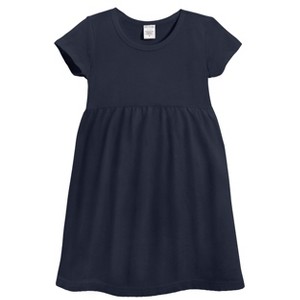 City Threads Soft Organic Cotton Empire Short Sleeve Sundress - USA-Made - 1 of 4