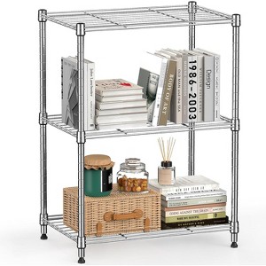 Attop 450 lbs Wire Storage Shelving 3-Tier Utility Shelving Unit Steel Organizer Wire Rack for Home,Kitchen,Office,Chrome - 1 of 4