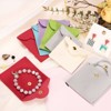 Unique Bargains Soft Snap Button Mini Gift Storage Travel Jewelry Bags Pink 6 Pcs - 4 of 4