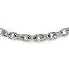 Black Bow Jewelry Men's 8.5mm Stainless Steel Oval Cable Chain Necklace, 24 Inch - 2 of 4