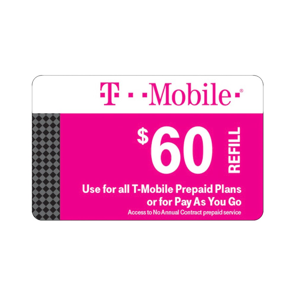 Photos - Other for Mobile T-Mobile $60 Prepaid Refill Card  (Email Delivery)