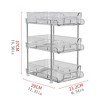 Transparent 2 Tier Cosmetic Organiser, Skincare & Makeup Stand, Adjustable Storage Rack, Countertop Organizer,  For Cosmetics, Food & Household Items - 2 of 4