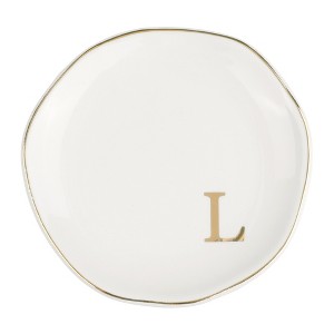 Unique Bargains Ceramic White Decorative Jewelry Tray - 1 of 4