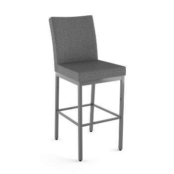 Amisco Perry Upholstered Barstool Gray