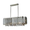 ALOADECOR 7-Light Luxury Stainless Steel Dining Room Tiered Chandelier with Smoked Crystal Accents - 4 of 4
