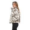Women's Faux Wool Puffer Jacket - S.E.B. By SEBBY - 4 of 4