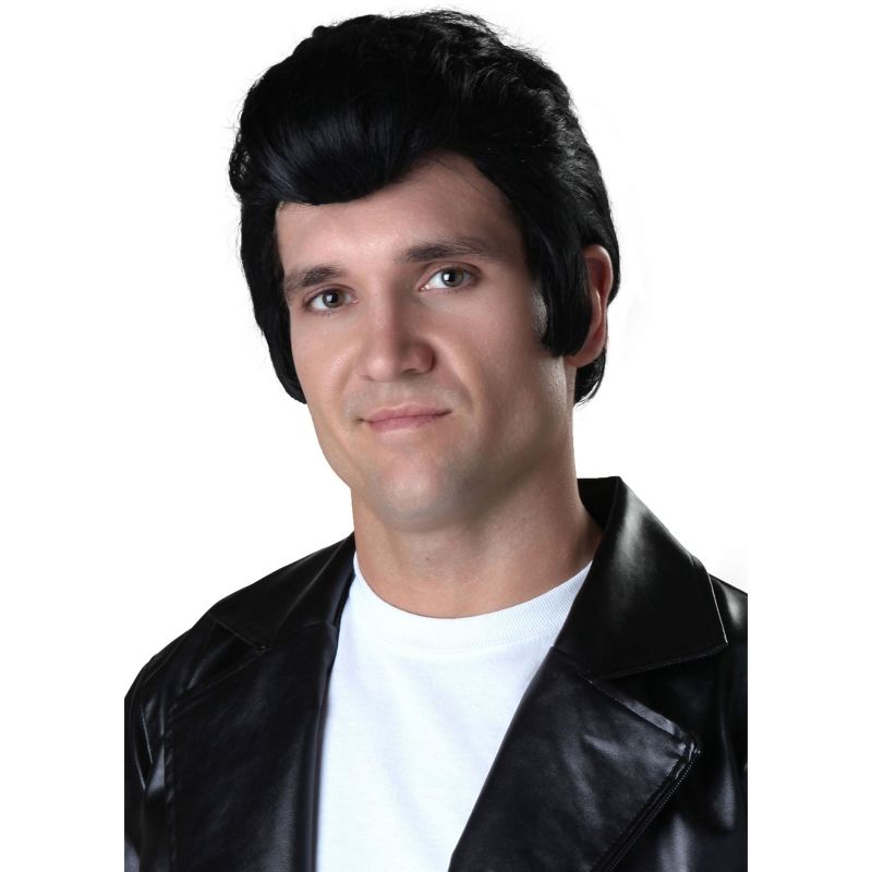 HalloweenCostumes.com One Size Fits Most  Men  Adult Grease Danny Wig, Black, 1 of 3
