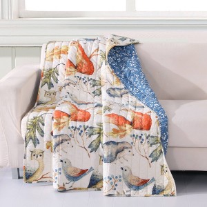 50"x60" Willow Throw Blanket - Greenland Home Fashions: Quilted Design, Machine Washable, Woven Polyester - 1 of 4