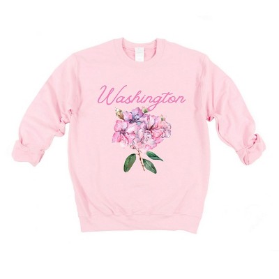 Simply Sage Market Women's Graphic Sweatshirt Washington Flower Colorful