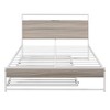 Luxystar Full Size Metal Platform Bed Frame with Trundle, Shelves, Sockets and USB Ports - 3 of 4