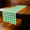 Slickblue Gingham Checkered Table Runner 14"x108" – 100% Spun Polyester, Reversible, Serged Edges, 9 Colors Options - 2 of 3