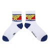 Wonder Woman Logo Red, White and Blue Athletic 3-Pack Quarter Crew Ankle Socks - 3 of 4