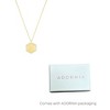 Adornia 14k Gold Plated Pave Hexagon Pendant Necklace - 3 of 3
