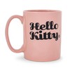 Silver Buffalo Sanrio Hello Kitty Flower Badge Wax Resist Ceramic Pottery Mug | Holds 18 Ounces - 2 of 4