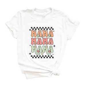 Simply Sage Market Women's Checkered Stacked Mama Short Sleeve Garment Dyed Tee - 1 of 3