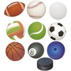 Juvale 30 Pack Ball Hanging Swirl Ceiling Party Decorations, Sports Streamers Party Supplies, 10 Designs - 3 of 3