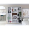 NicBex 3 Piece Bookcase Set Storage Cabinet Bookshelf with 14/15/19 Shelves for Living Room and Bedroom - 2 of 4