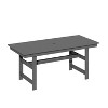 FUFU&GAGA Waterproof and Easy to Install Patio Dining Table Set Weather Resistant HDPE Material Essential for Patio and Garden Gatherings - 2 of 4