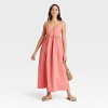 Women's Seersucker Maxi A-Line Dress - A New Day™ - 3 of 3