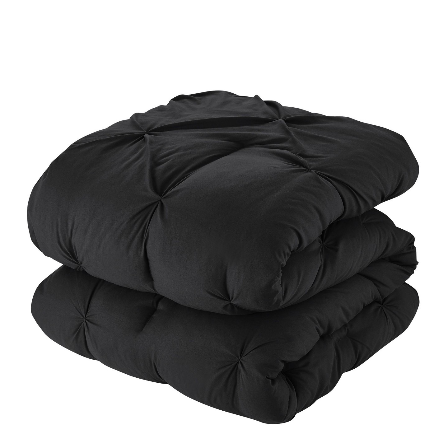 Комплект постельного белья Sweet Home Collections 8 Piece Pinch Pleated Bed In a Bag All Season Complete Set, Queen, Gray, цвет: Чёрный — фото 3
