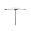 WestinTrends 9 Ft Half Market Patio Umbella with Black Round Plastic Base - 3 of 3