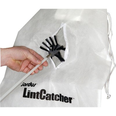 Gardus White Lint Catcher Bag with Zipper